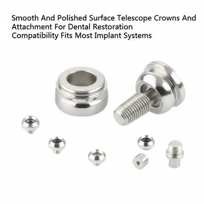 satın al Smooth And Polished Surface Telescope Crowns And Attachment For Dental Restoration Compatibility Fits Most Implant Systems Çevrimiçi üretim